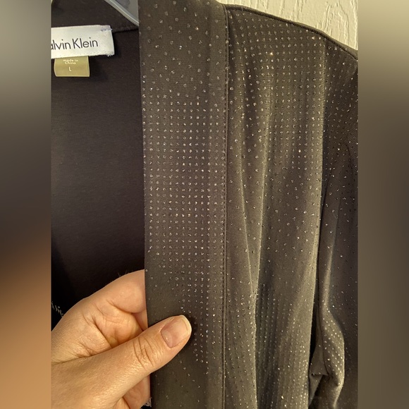 SLNY Black and Gold Sleeveless Dress - Picture 7 of 7